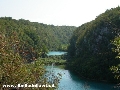 Il lago Milanovac visto dall'alto dell'Ingresso 2. - Clicca per ingrandire la foto...