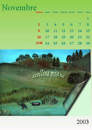 Esempio di calendario creato da giulia